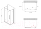 Миниатюра изображения товара Душевой уголок Abber Schwarzer Diamant AG30160BMH-S90BM-S90BM