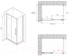 Миниатюра изображения товара Душевой уголок Abber Schwarzer Diamant AG30160H-S60