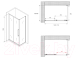 Миниатюра изображения товара Душевой уголок Abber Schwarzer Diamant AG30170BH-S85B