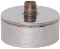 Заглушка дымохода КПД 430/0.5мм+430/1.0мм ф120 К (с конденсатоотводом) - 