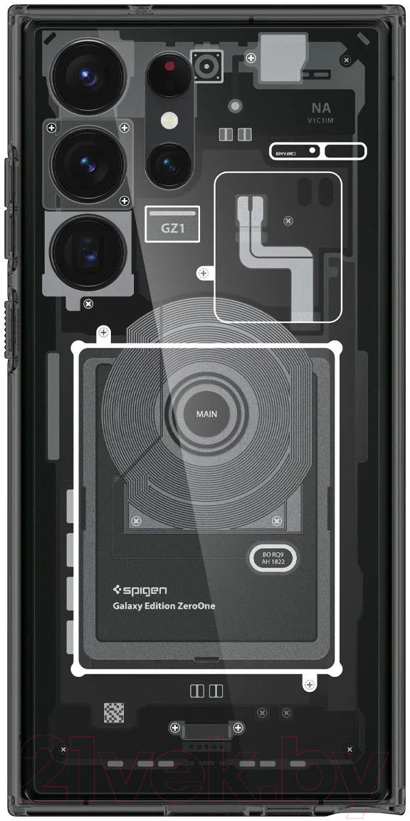 Чехол-накладка Spigen Ultra Hybrid Zero One для Galaxy S23 Ultra / ACS05620