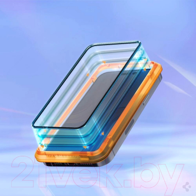 Набор защитных стекол для телефона Spigen Align Master Full Cover для iPhone 14 ProMax / AGL05204 (2шт)