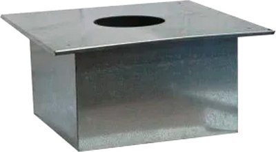 

Потолочно-проходной узел дымохода, 430/0.5мм+оц короб 370х370 ф230