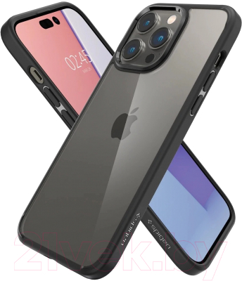 Чехол-накладка Spigen Ultra Hybrid для iPhone 14 Pro / ACS04961 (матовый черный)