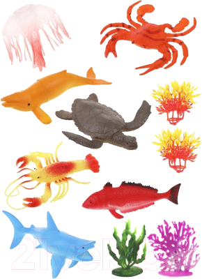 Набор фигурок игровых Наша игрушка Морские животные / 8801-32A