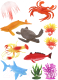 Набор фигурок игровых Наша игрушка Морские животные / 8801-32A - 