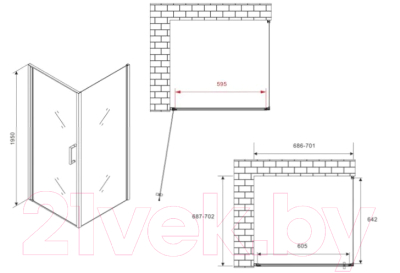 Душевой уголок Abber Sonnenstrand AG04070M-S70M