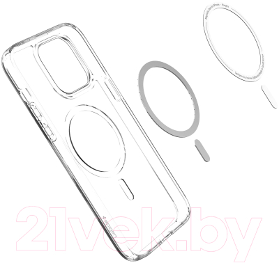Чехол-накладка Spigen Ultra Hybrid Mag Magsafe для iPhone 14 Pro / ACS04969 (белый)