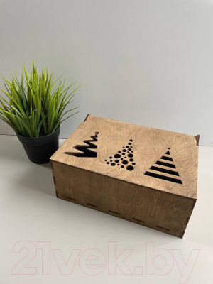 Коробка подарочная ОМурМебель Три елки
