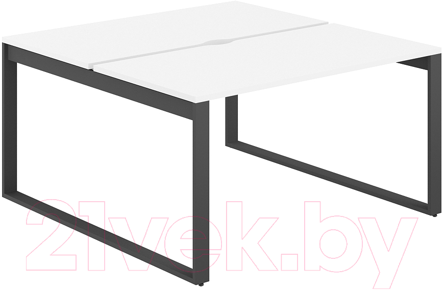 Комплект письменных столов Norden 160x143.8x75 / AG.136.WH.V.72.AN (антрацит/белый)