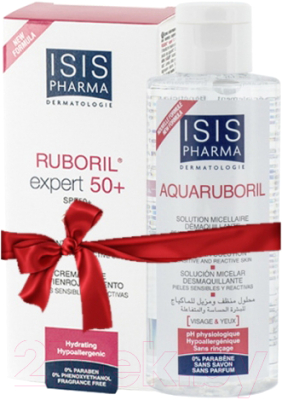 Набор косметики для лица Isis Pharma Крем Ruboril Expert SPF50+ 40мл+мицелляр. вода Aquaruboril 100мл