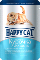

Корм для кошек Happy Cat, Для котят с курочкой и морковью в соусе /1002312