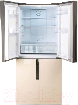 Холодильник с морозильником Centek CT-1750 NF Beige Inverter  