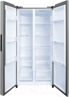 Холодильник с морозильником Centek CT-1757 NF Silver Inverter 