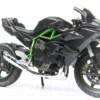 Масштабная модель мотоцикла Maisto Kawasaki Ninja H2 R 31101 / 20-16880 (зеленый/черный)