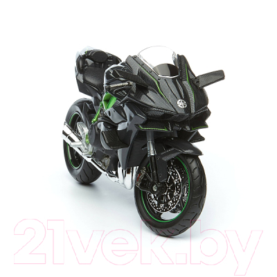Масштабная модель мотоцикла Maisto Kawasaki Ninja H2 R 31101 / 20-16880 (зеленый/черный)