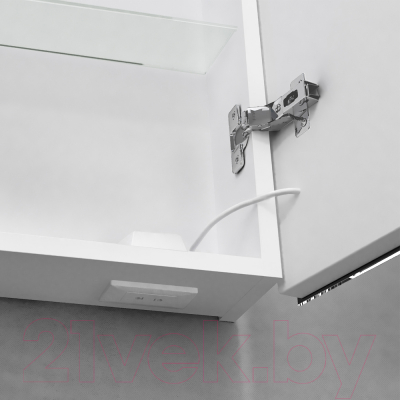 Шкаф с зеркалом для ванной Raval Split New 60x80 / Spl.03.60/W/RL (с часами)