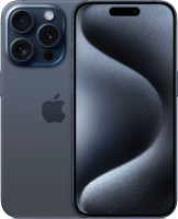 Смартфон Apple  iPhone 15 Pro 256GB Dual Sim / A3104 (синий титан) - 