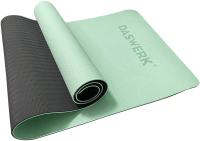 Коврик для йоги и фитнеса Daswerk 680031 (светло-зеленый/черный) - 