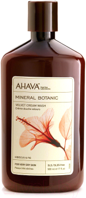 Мыло жидкое Ahava Mineral Botanic Гибискус и инжир Бархатистое (500мл)