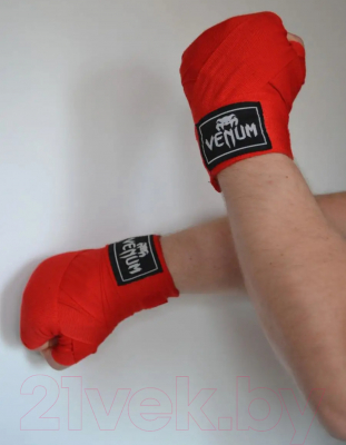 Боксерские бинты Rosspin 3м (красный)