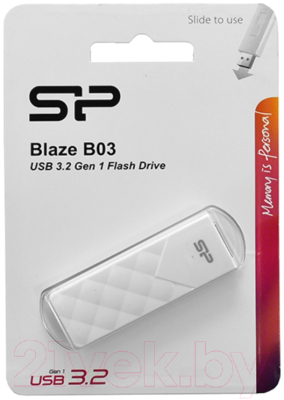 Usb flash накопитель Silicon Power Blaze B03 64GB (SP064GBUF3B03V1W)
