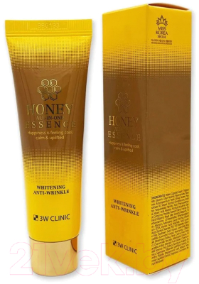 Эссенция для лица 3W Clinic Honey All-In-One Essence Whitening Anti-Wrinkle Медовая (60мл)
