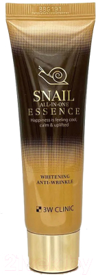 Эссенция для лица 3W Clinic Snail All-In-One Essence Whitening Anti-Wrinkle (60мл)