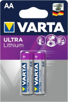 Комплект батареек Varta Energy LR6 AA Lithium/Ultra / 6106 301 402 (2шт) - 