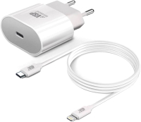 Зарядное устройство сетевое BoraSCO USB Type-C, Power Delivery 20Вт + кабельType-C / 50636 - 