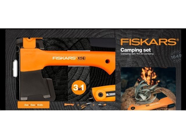 Набор аксессуаров для туризма Fiskars Топор+пила+нож / 1057912 — фото 3