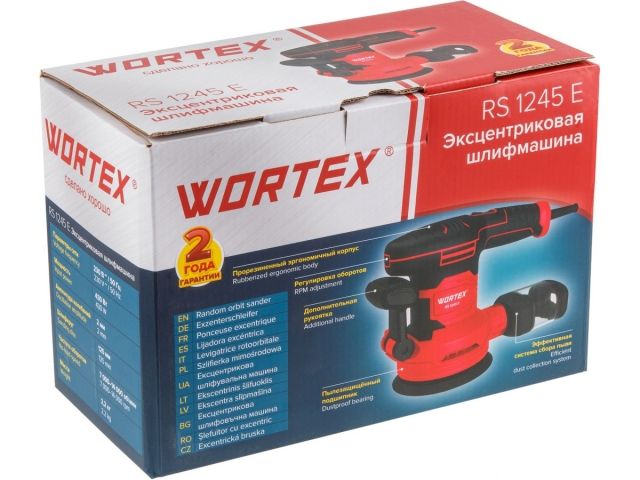 Эксцентриковая шлифовальная машина Wortex RS 1245 E