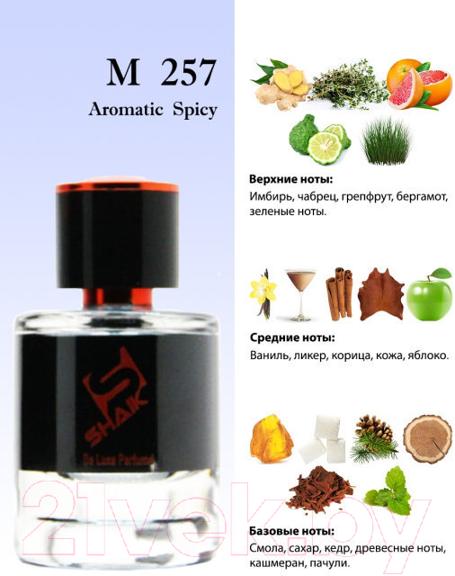 Парфюмерная вода Shaik Aromatic Spicy M 257