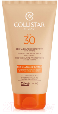 Крем солнцезащитный Collistar Protective Sun Cream Face-Body SPF 30 (150мл)