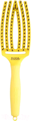 Расческа Olivia Garden Finger Brush 90's (желтый)