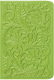 Обложка на паспорт Кожевенная Мануфактура Цветы / Obl_54965 (лайм) - 