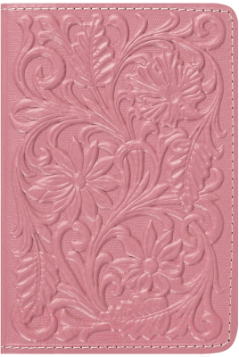 Обложка на паспорт Кожевенная Мануфактура Цветы / Obl_54966 (розовый)