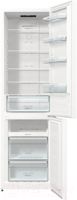 Холодильник с морозильником Gorenje NRK6201PW4