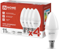Набор ламп INhome LED-СВЕЧА-VC / 4690612047782 (4шт) - 