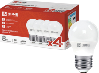 Набор ламп INhome LED-ШАР-VC / 4690612047867 (4шт) - 