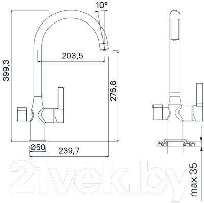 Смеситель IDDIS Pure PURBLFJi05