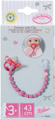 Аксессуар для куклы Zapf Creation Baby Annabell. Соска / 41999 (розовый)