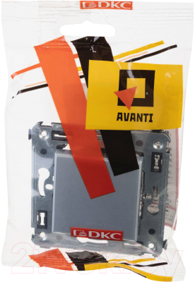 Выключатель DKC Avanti 4404103 (закаленная сталь)