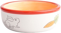 Миска для грызунов Mr. Kranch Кролик / MKR021803 (оранжевый) - 