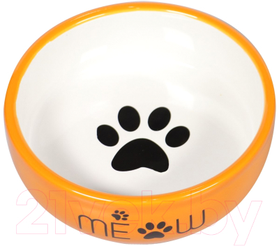Миска для животных Mr. Kranch Meow / MKR021016 (оранжевый)