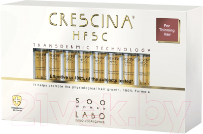 Ампулы для волос Crescina Transdermic HFSC 500 Woman (40x3.5мл)