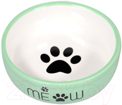 Миска для животных Mr. Kranch Meow / MKR021017 (зеленый)
