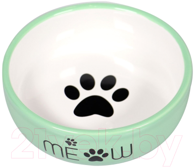 Изображение товара Миска для животных Mr. Kranch Meow / MKR021017 (зеленый)