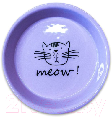 Миска для животных Mr. Kranch Meow / MKR646345 (сиреневый)