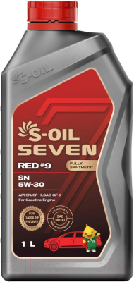 Моторное масло S-Oil Seven Red №9 SN 5W30 / E107628 (1л)